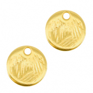 Breloques en métal DQ 9mm Doré (sans nickel)