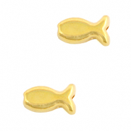 Perles en métal DQ poisson Doré (sans nickel)