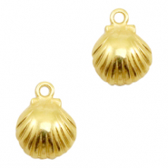 Breloques en métal DQ coquille Doré (sans nickel)