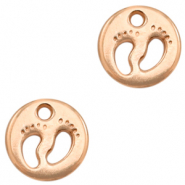 Breloques en métal DQ pieds Doré rosé (sans nickel)