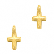 Breloques en métal DQ croix Doré (sans nickel)