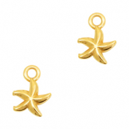 Breloques en métal DQ étoile de mer Doré (sans nickel)