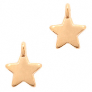 Breloques en métal DQ étoile Doré rosé (sans nickel)
