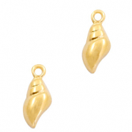 Breloques en métal DQ coquillage Doré (sans nickel)