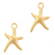 Breloques en métal DQ étoile de mer Doré (sans nickel)