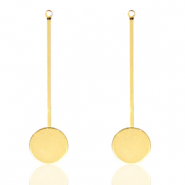 Apprêts en métal DQ boucles d'oreilles crochets Doré (sans nickel)