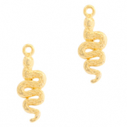Breloques en métal DQ serpent Doré (sans nickel)