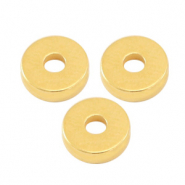 Perles en métal DQ rondelle 6x2mm Doré (sans nickel)