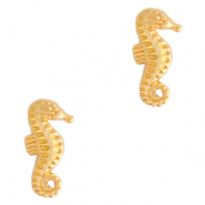 Perles en métal DQ hippocampe Doré (sans nickel)
