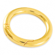 Apprêts en métal DQ anneau porte-clés 35mm Doré (sans nickel)