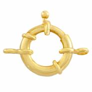 Apprêts en métal DQ fermoir bouée 21mm avec anneaux Doré (sans nickel)