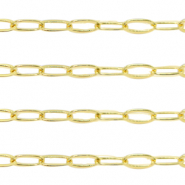 Apprêts en métal DQ chaîne maille jaseron forçat Doré (sans nickel)