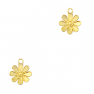 Breloques en métal DQ fleur Doré (sans nickel)