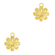 Breloques en métal DQ fleur Doré (sans nickel)