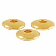 Perles en métal DQ disque 6mm Doré (sans nickel)
