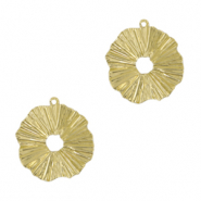 Breloques en métal DQ irrégulier 18mm Doré (sans nickel)