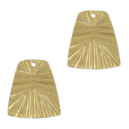 Breloques en métal DQ trapèze Doré (sans nickel)