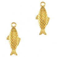 Breloques en métal DQ poisson Doré (sans nickel)