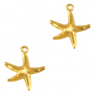 Breloques en métal DQ étoile de mer Doré (sans nickel)