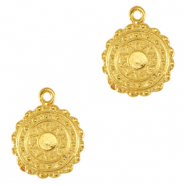 Breloques en métal DQ soleil Doré (sans nickel)