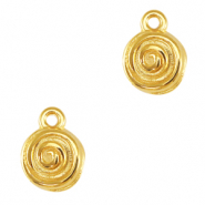 Breloques en métal DQ spirale Doré (sans nickel)