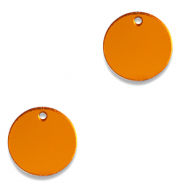 Pendentifs accroche-regard 12mm Orange métallique
