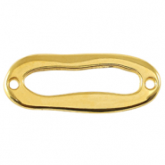Breloques en métal DQ connecteur ovale Doré (sans nickel)