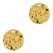 Breloques en métal DQ irrégulier 15mm Doré (sans nickel)