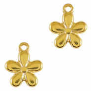 Breloques en métal DQ fleur Doré (sans nickel)