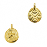 Breloques en métal DQ étoile de mer Doré (sans nickel)