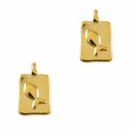 Breloques en métal DQ poisson Doré (sans nickel)
