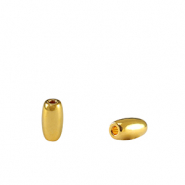 Perles en m&eacute;tal DQ "grain de riz" Dor&eacute; (sans nickel)