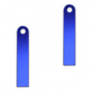 Pendentifs accroche-regard barre Bleu royal métallique