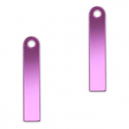Pendentifs accroche-regard barre Violet lilas métallique