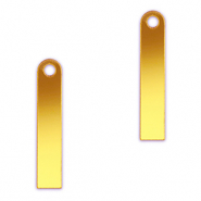 Pendentifs accroche-regard barre Jaune métallique