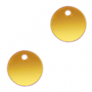 Pendentifs accroche-regard 16mm Jaune métallique