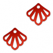 Pendentifs accroche-regard coquille Rouge métallique