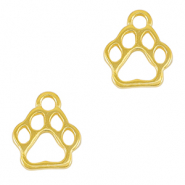 Breloques en métal DQ patte de chien Doré (sans nickel)