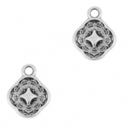 Breloques en métal DQ étoile Argenté antique (sans nickel)