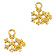 Breloques en métal DQ flocon de neige Doré (sans nickel)