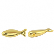 Perles en m&eacute;tal DQ poisson Dor&eacute; (sans nickel)