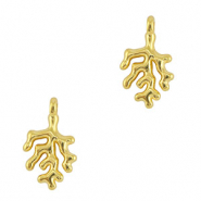 Breloques en métal DQ corail Doré (sans nickel)