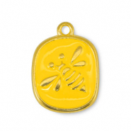 Breloques en métal DQ abeille Jaune-Doré (sans nickel)