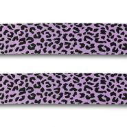 Bandana léopard Violet-noir