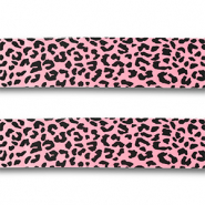 Bandana léopard Rose-noir
