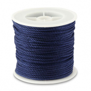 Cordon tendance 2mm Bleu foncé