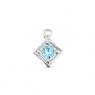 BY31® Breloques en acier Inox losange Argenté-aqua