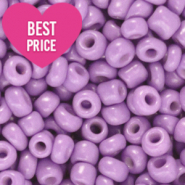 Perles de rocailles 6/0 (4mm) Violet lilas
