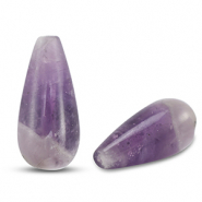 Pierres naturelles perles Améthyste goutte Violet