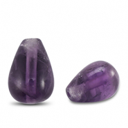 Pierres naturelles perles Améthyste goutte Violet